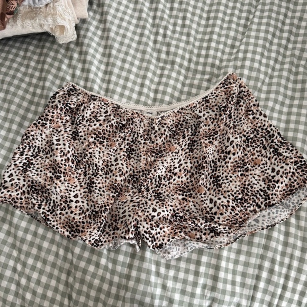 Aerie off duty satin flirty boxer